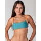 thumbnail image 3 of Top de Bikini Daikiri Mujer Escote Cuadrado Ajustable Verde Oscuro Naranjo Protección UV50+, 3 of 3