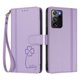 thumbnail image 3 of Funda Cartera Trébol para Samsung Galaxy Note 20 Ultra con Ranuras Tarjetas y Carga Inalámbrica Morado claro, 3 of 6