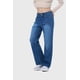 thumbnail image 2 of Jeans Mujer Bolsillo D Calce Recto Azul, 2 of 4