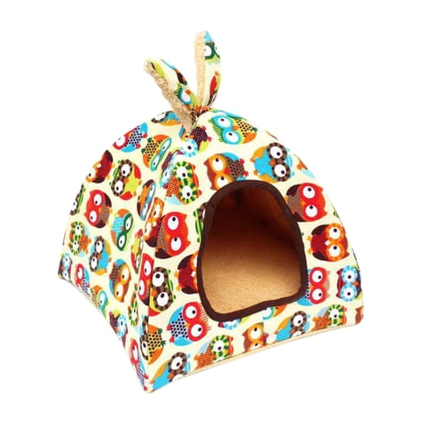 Magideal - Cama Cueva Para Tienda De Campaña Para Mascotas, Cojín Interior Para Casa De Gatos, Perrera De Otoño E Invierno, Cama Para Gatos Para Caniche, Perro, Búho L