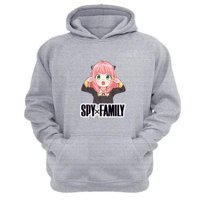 Genérico - Polerón Canguro Spy X Family Gris Claro Talla Xs Unisex