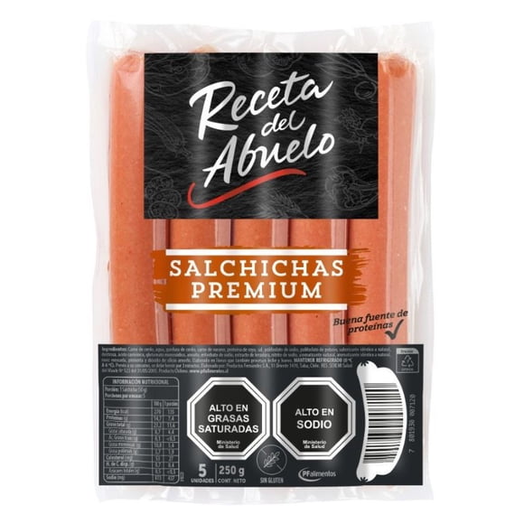 Salchichas Premium Display 5 Un, 250 g