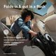 thumbnail image 3 of Cochecito Stokke YOYO3 Marco Blanco Asiento Aqua 6+ Meses, 3 of 9
