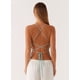 thumbnail image 3 of Crop Top Calipso XS Mostacillas Amarres Espalda, 3 of 5