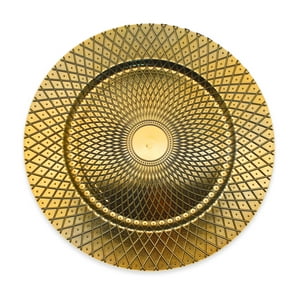 Plato Base Dorado 32 Cm Navideño Big Party