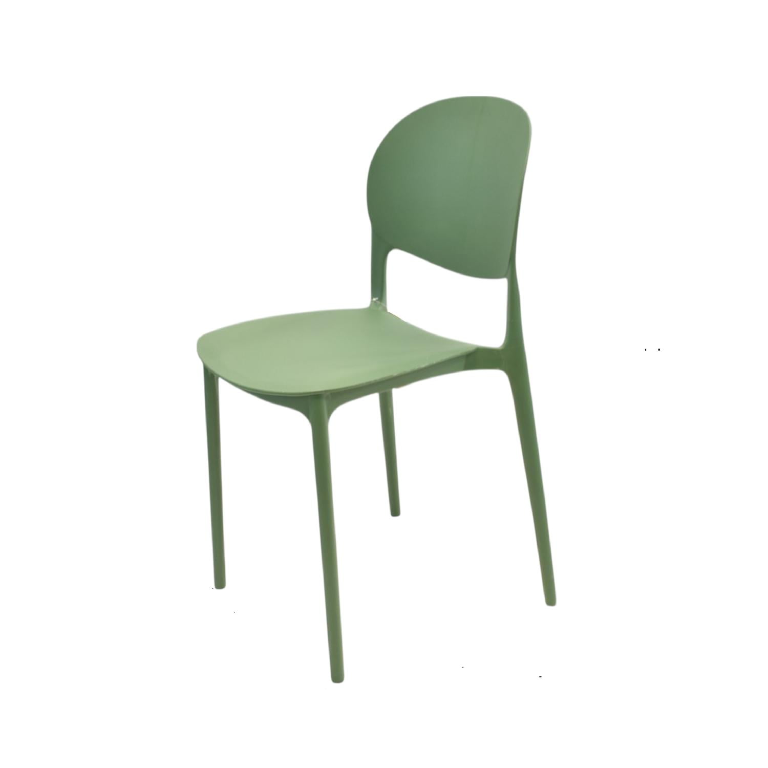 Silla Plástico Apilable Deco Sevilla Verde Escandinavia Verde Tamaño Único