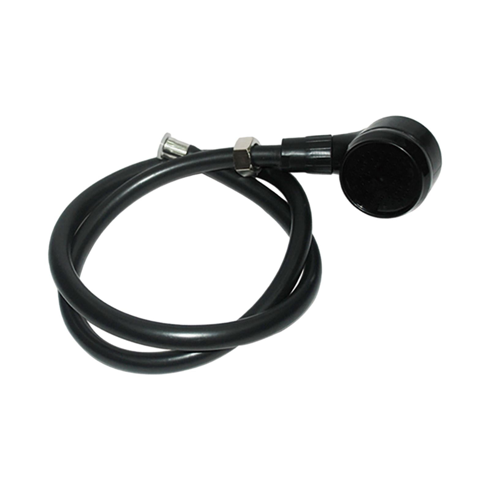 Magideal - Cabezal Y Manguera Del Rociador Del Tazón Del Champú Del Salón, Rociador Del Fregadero Del Salón De La Manguera De Goma Negra Para La Barbería, Fácil