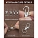 thumbnail image 3 of Kit FIVEIZERO para hacer llaveros, 325 piezas, clips plateados, 3 of 3