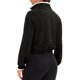 thumbnail image 3 of ATHLECHIC Onfers Mujeres Sudaderas Recortadas con Media Cremallera Manga Larga Pulóver Sobredimensionado Ropa de Otoño con Bolsillos M Negro Blanco, 3 of 5