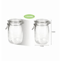 Genérico - Frasco Hermetico De Vidrio 1500Ml