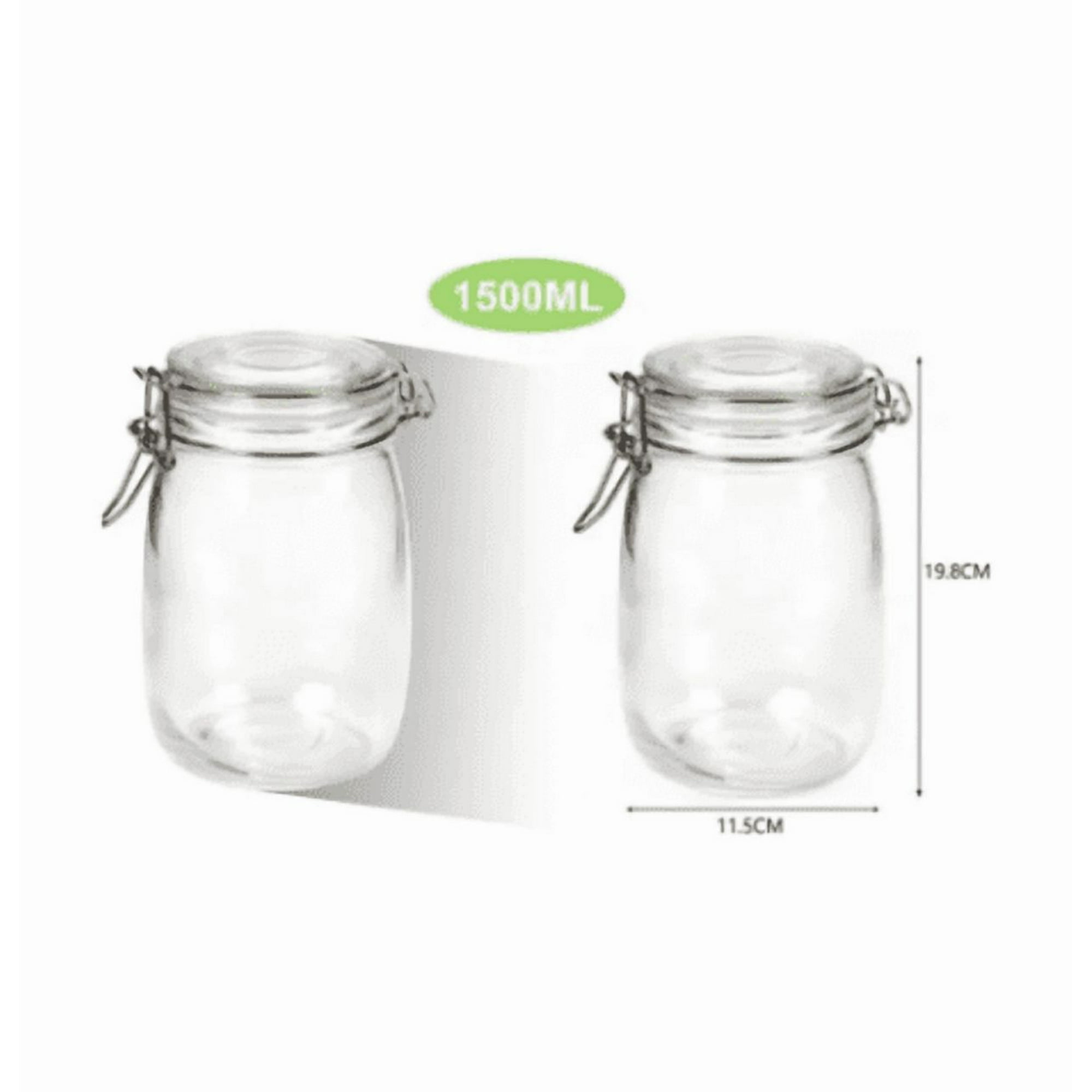 Genérico - Frasco Hermetico De Vidrio 1500ml