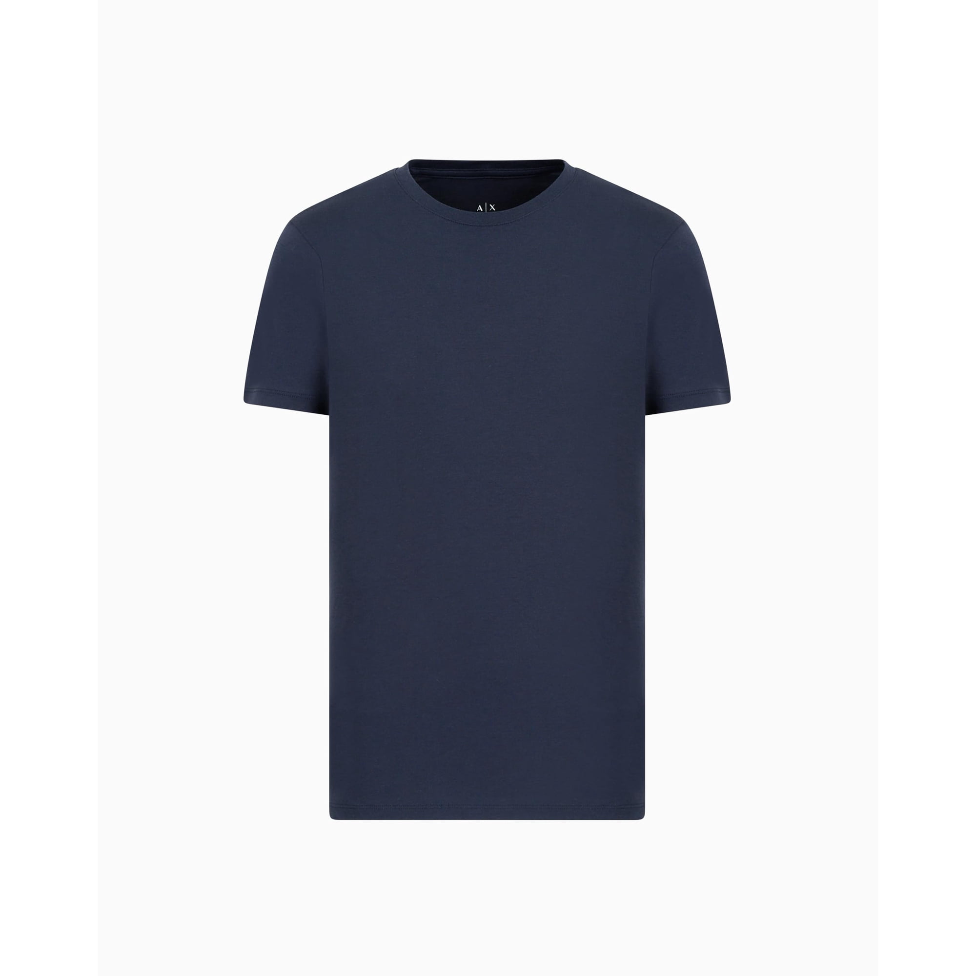Camiseta Básica De Algodón Pima Armani Exchange Para Hombre - Azul Marino