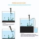 thumbnail image 2 of Aspiradora eléctrica de tanque de peces sifón operado filtro de agua de grava limpiador lavadora de arena, para el cambio de agua lavar agua limpiadora de algas de arena (estándar de EE.UU.), 2 of 3