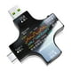 thumbnail image 3 of Detector amperímetro de voltaje y amperios, medidor de potencia USB portátil, comprobador de 5 A, cable USB negro Estilo A, 3 of 5