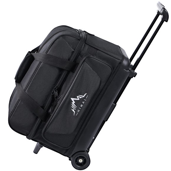Bolsa de bolos GoHimal Double Roller con 2 bolas y compartimento para zapatos
