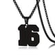 thumbnail image 1 of 1pc Stylish Stainless Steel Men's Athletes Number Pendant Necklace - Perfect for Baseball, Basketball, and Football Teams - Long Chain Necklace with Sports Number - Ideal Gift for Boys, 1 of 5