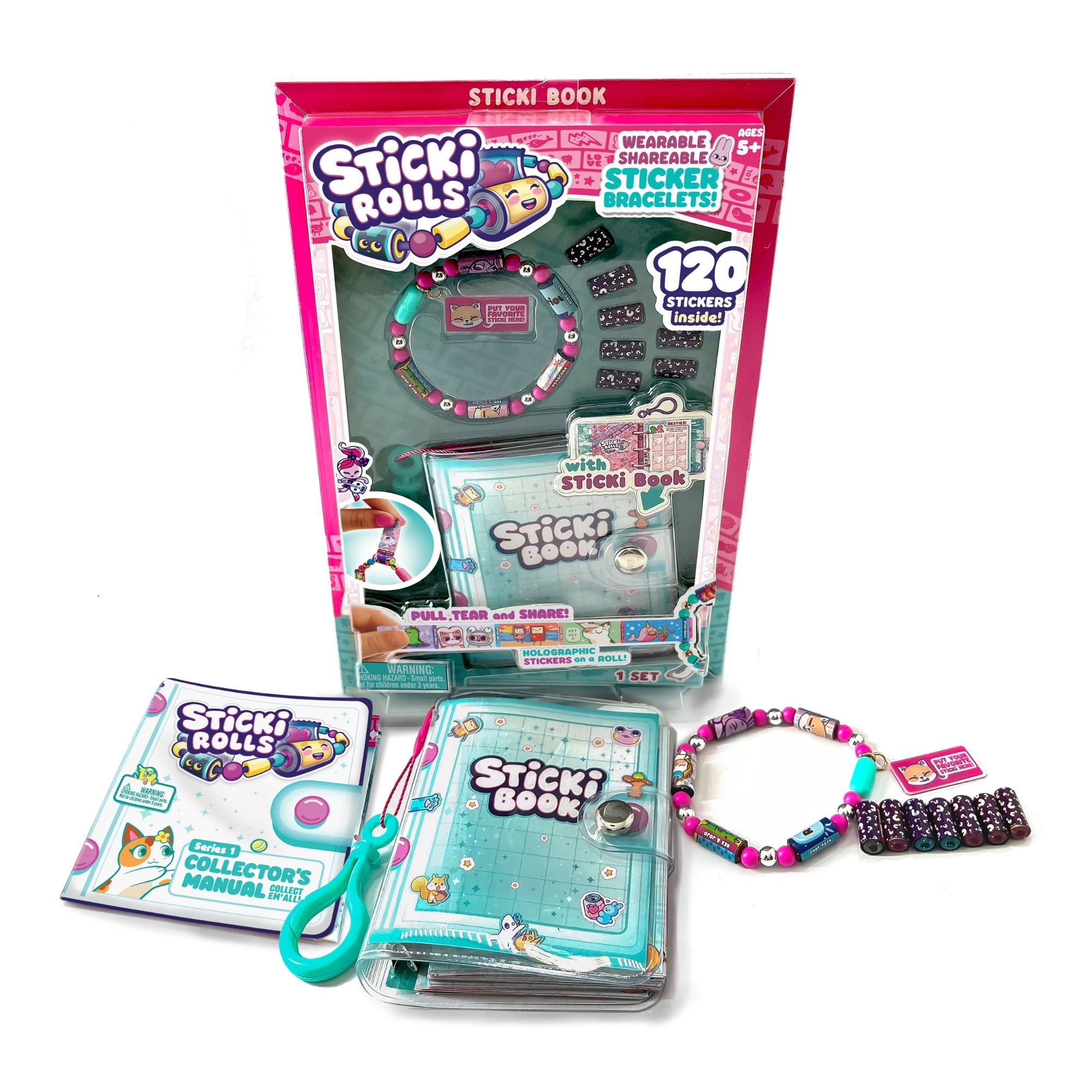 Manualidades Sticki Rolls Set 1 Brazalete Más Libro Colección, Producto Surtido 1 Un