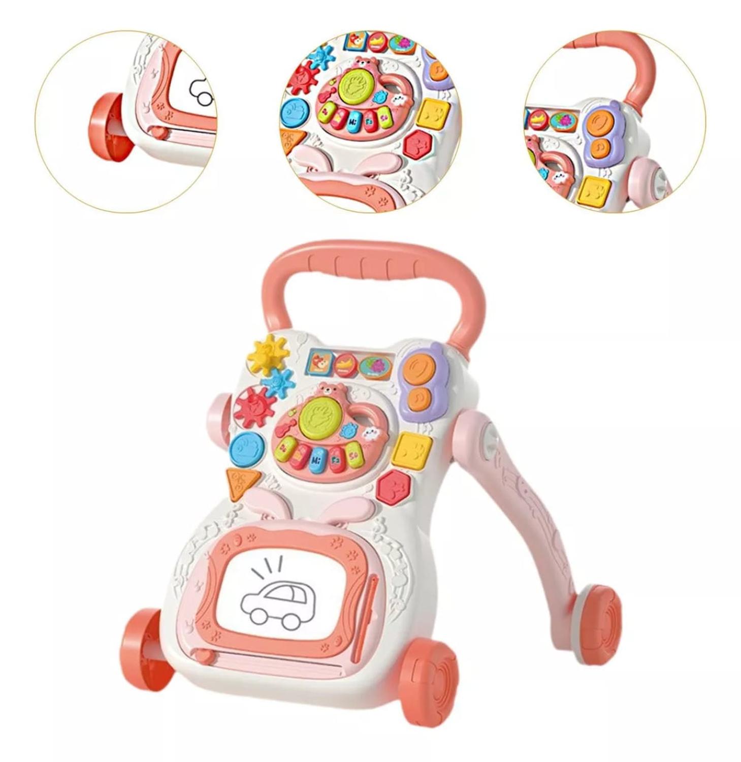 Genérico - Caminador Corre Pasillos Musical Para Bebes Rosa