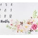 thumbnail image 4 of Mantas de hitos mensuales para bebés, suaves mantas florales con recuerdos, lindas mantas blancas para fondo de fotos de niñas y niños., 4 of 6
