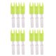 thumbnail image 4 of 12 piezas de plástico tiro con arco precisión nocks para id 4.2mm flecha eje universal amarillo, 4 of 5