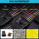 thumbnail image 3 of Kit de Conectores Eléctricos Haojili 1014 piezas Impermeable de 1 a 6 pines, 3 of 7