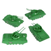 Bmc Toys - Tanques Antiaéreos Toy Bmc Classic Payton, 4 Unidades, De Plástico Verde