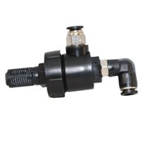 Ioensy - Válvulas De Escape Rápido Negras Válvulas De Control De Flujo De Aire Neumáticas De Fácil Instalación 120 Mm