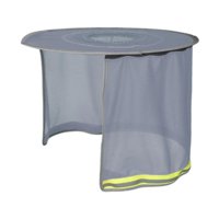 Magideal - Parasol Para Cascos De Seguridad, Protector De Cuello, Actividades, Completa, Ajustable, Para Trabajadores De Obras Públicas, Protección Para El Gris