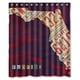 thumbnail image 1 of Cortina de ducha con diseño de mapa de Florida, juego de cortinas de baño con ganchos, tamaño 60 x 72 pulgadas, 1 of 3