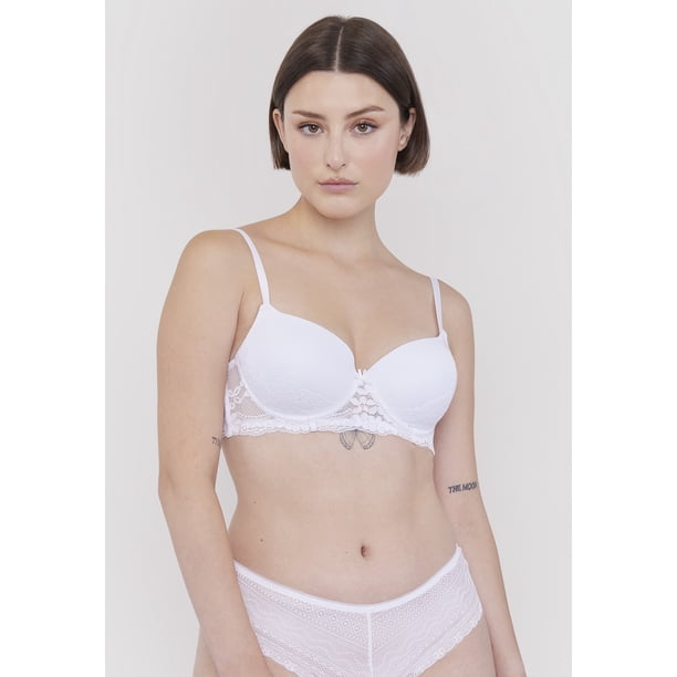 Sostén Mujer Push Up Copa B Ecru Corona
