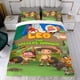thumbnail image 4 of Leo Guardabosques Salvaje Conjunto de sábanas temático, trío de piezas, cómodo y amigable con la piel, diseño único, regalo de decoración para el hogar para familiares, amigos y fans,135cm *200cm, 4 of 6