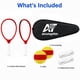 thumbnail image 2 of Set de Raqueta Airuingthin de Fibra de Carbono 24,5 × 55,8 cm, Rojo, 2 of 7