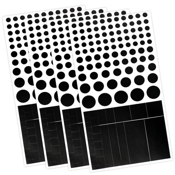 Cubiertas para cámara web Brvlsoc de vinilo, reutilizables, negras, en varios tamaños