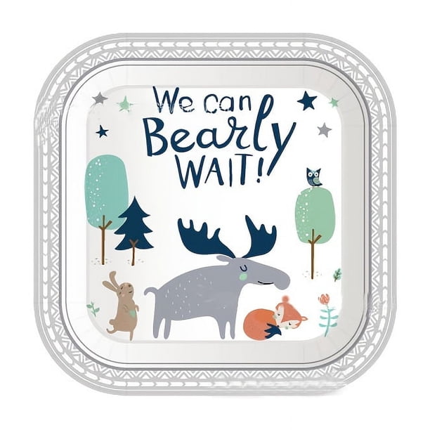 1pc, Forest Animals Indian Jungle Festival Party Banners Square 4 Piece Set Paper Plate Paper Towel Cup, Table Decor, Home Decor, Room Decor, Scene Decor, Party Decor, Party Supplies, Birthday Decor,