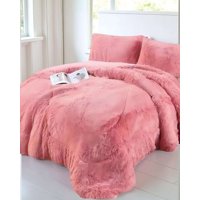 Genérico - Cobertor Chiporro Unicolor Peludo De Invierno Plaza Y Media S63