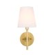 thumbnail image 1 of Aplique de pared HDE Cason 1 luz latón/blanco 31 cm, 1 of 6