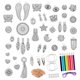 thumbnail image 2 of Kit de joyas Just Play Shrinky Dinks de 68 piezas para niños mayores de 5 años, 2 of 7