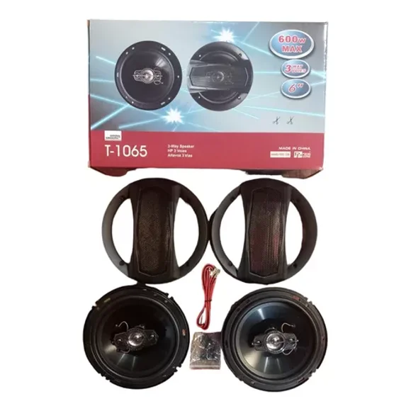 Kit 2 Parlantes auto redondo 600W