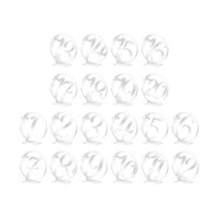 Bothyi - Tarjetas De Número De Mesa Tarjetas De Asiento Para Decoración De Fiesta De Banquete Celebración 20 Piezas Argent