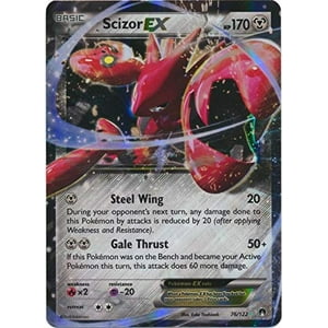 Tarjeta Coleccionable Pokémon Scizor-Ex (76/122) Xy Breakpoint Holo