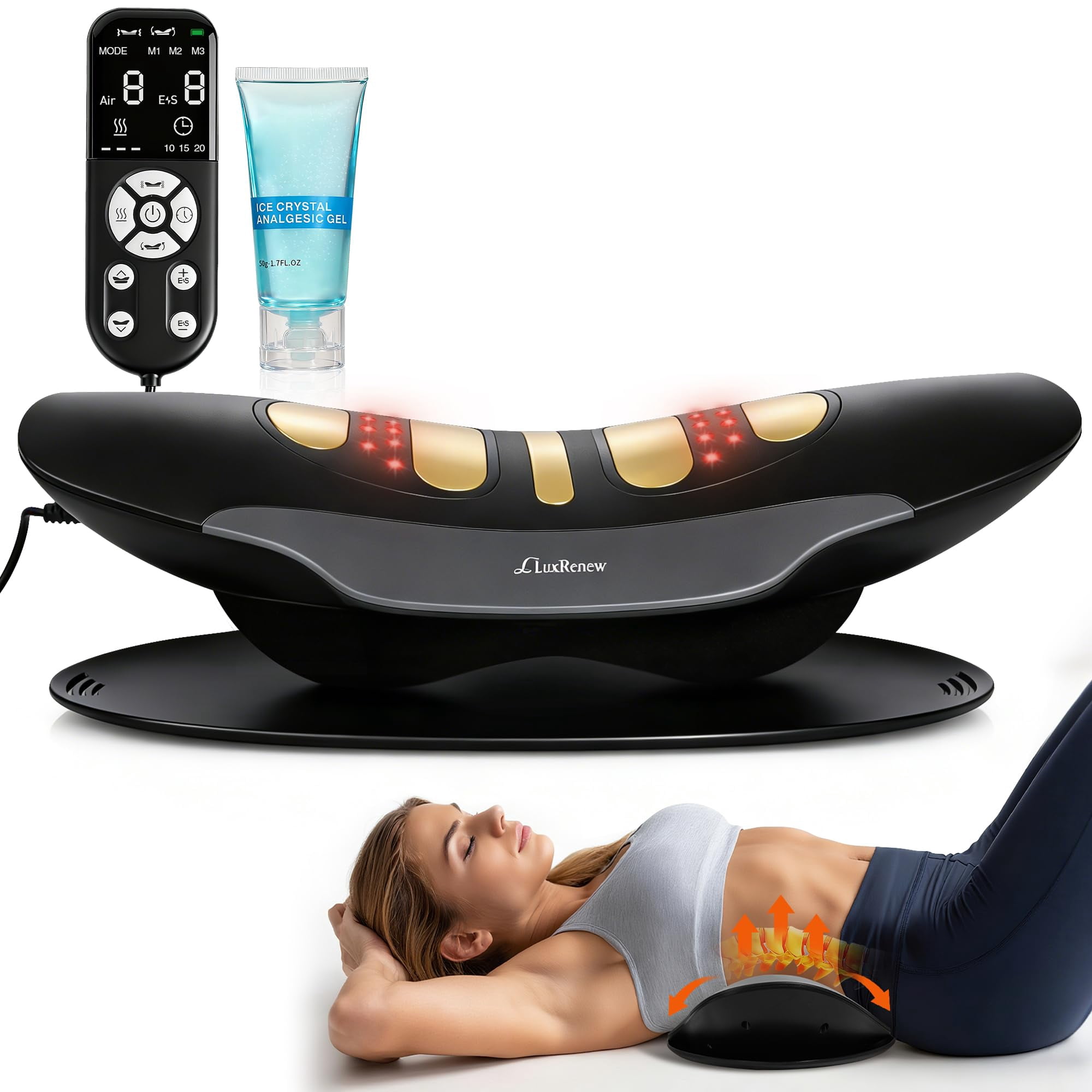 Dispositivo Eléctrico De Tracción Lumbar Luxrenew Con Terapia