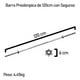thumbnail image 3 of Barra Preolimpica 120cm Recta Cromada Gimnasio Fitness 4.5kg, 3 of 7