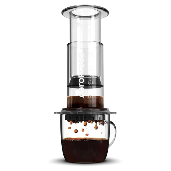 Método de preparación 3 en 1 de Coffee Press Clear AeroPress