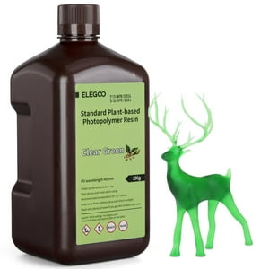 Impresora 3D De Resina Elegoo Standard A Base De Plantas, 2 Kg, Color Verde Transparente