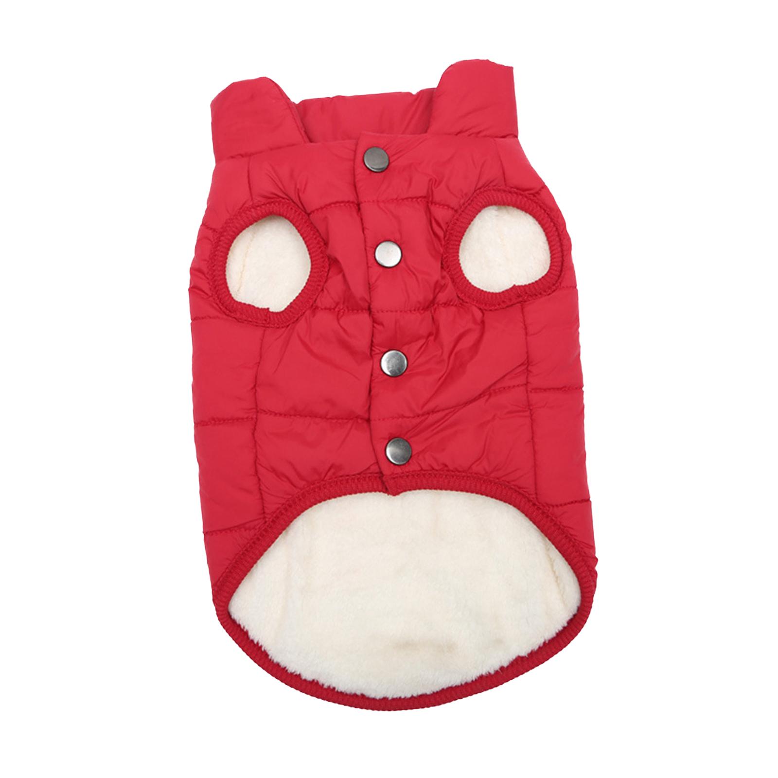 Magideal - Ropa Para Perros Pequeños, Ropa Cómoda, Ropa Ligera A La Moda Para Clima Frío, Ropa De Otoño, Chaqueta De Invierno, Disfraz De Mascota Para Cachorros Rojo