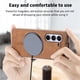 thumbnail image 3 of Magnetic Slim Case for Samsung Galaxy Z Fold 6 with Camera Guard & Anti-Scratch Back Brown, 3 of 6