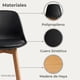 thumbnail image 2 of Pack 2 Taburetes Piso Bar Acolchado Altura 65cm Eames Tulip Negro, 2 of 10