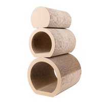 Magideal - 3 Piezas Rascador Para Gatos Salón Cama Protección De Muebles Juguete De Entrenamiento Para Gatitos Almohadilla Para Rascar Para Gatos Túnel Tabla Par