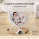 thumbnail image 4 of Baby Swing Monamii Bluetooth con altavoz de música de 5 velocidades, color beige, 4 of 7