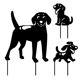 thumbnail image 1 of Adornos De Estacas De Silueta De Perro Negro Acrílico De 3 Piezas Para El Arte Del Jardín Del Patio De Césped, 1 of 5